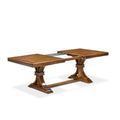 9-Piece Walnut Finish Acacia Wood Dining Table Set with 8 Chairs F800892