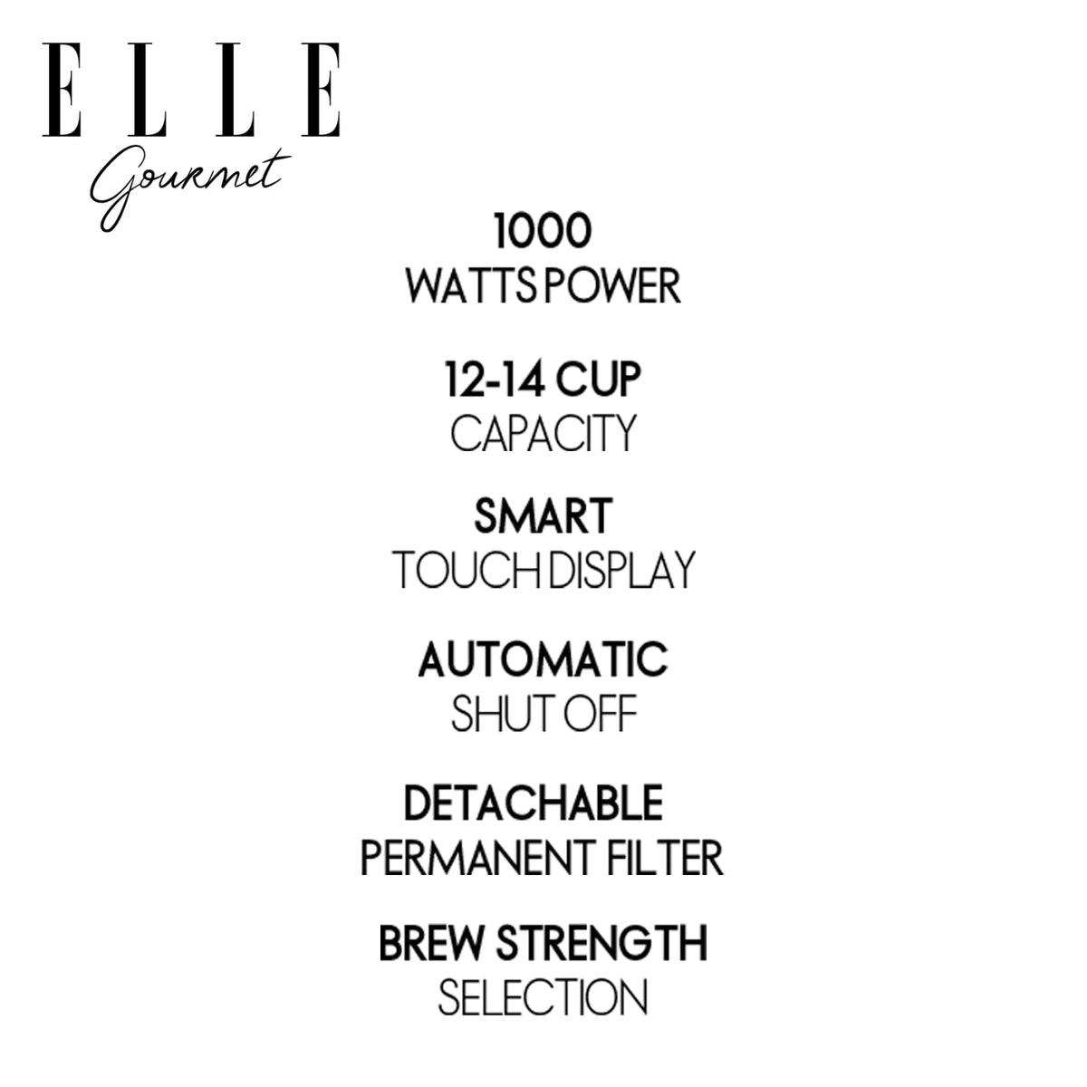 1.8L Digital Programmable Coffee Maker with Washable Filter, White S1164