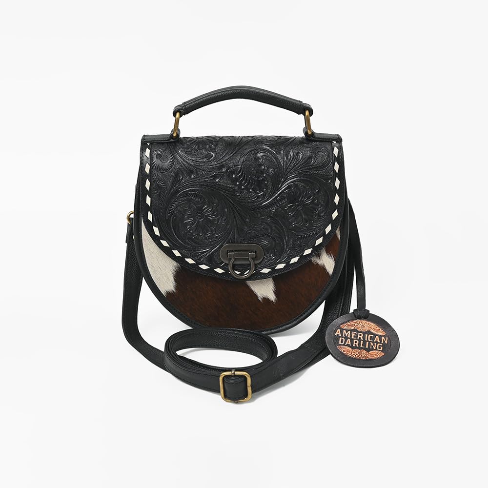 Genuine Leather Hair-On Cowhide Mini Crossbody W460751