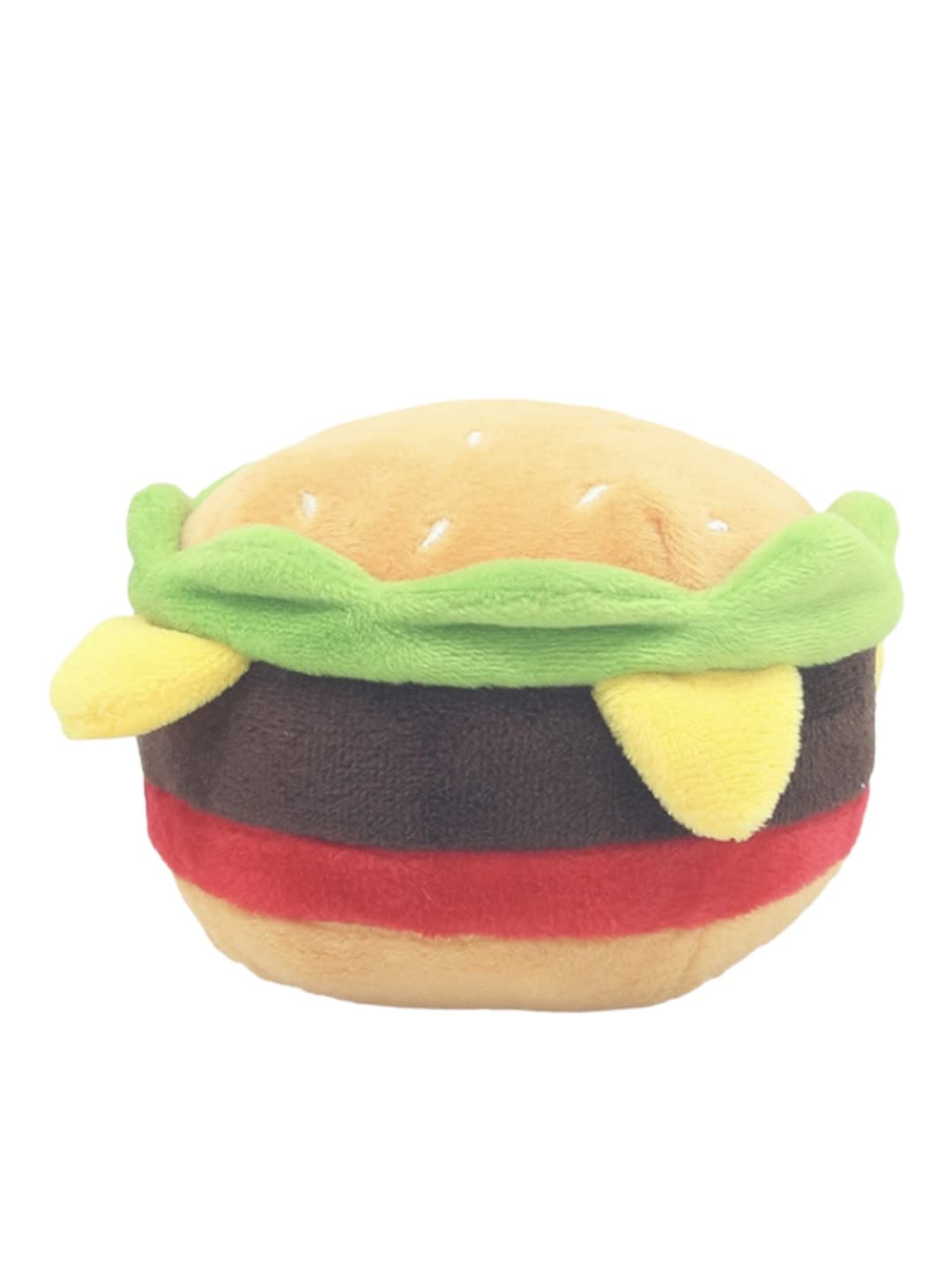 Hamburger Dog Toy with Squeaker J6515