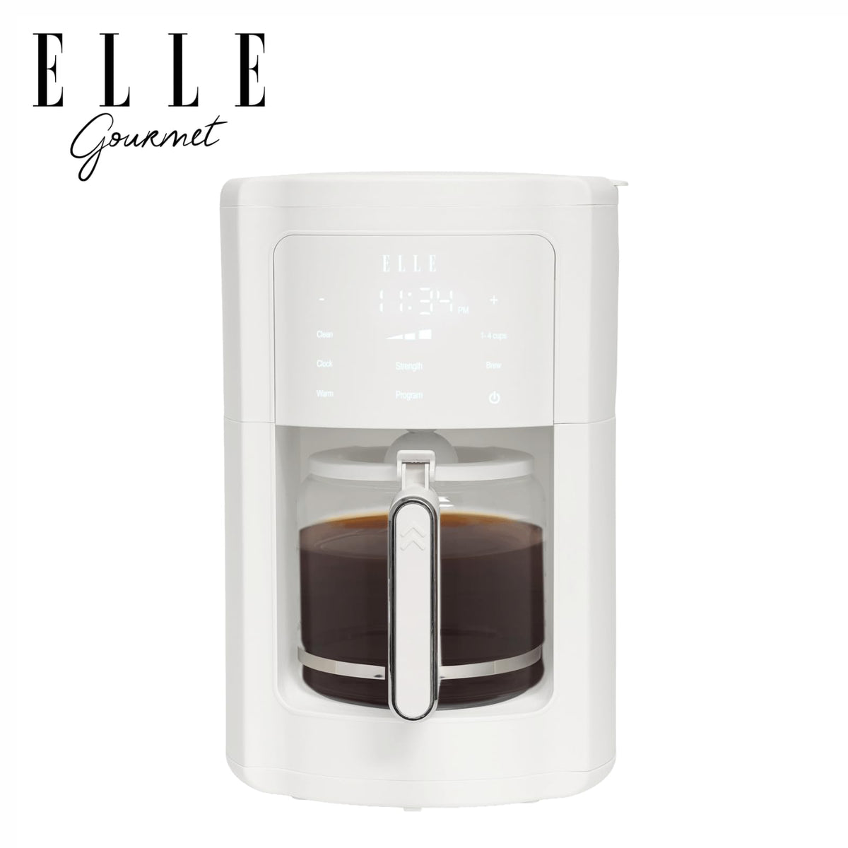 1.8L Digital Programmable Coffee Maker with Washable Filter, White S1164