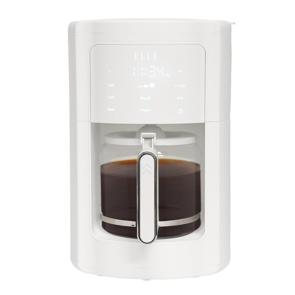 1.8L Digital Programmable Coffee Maker with Washable Filter, White S1164