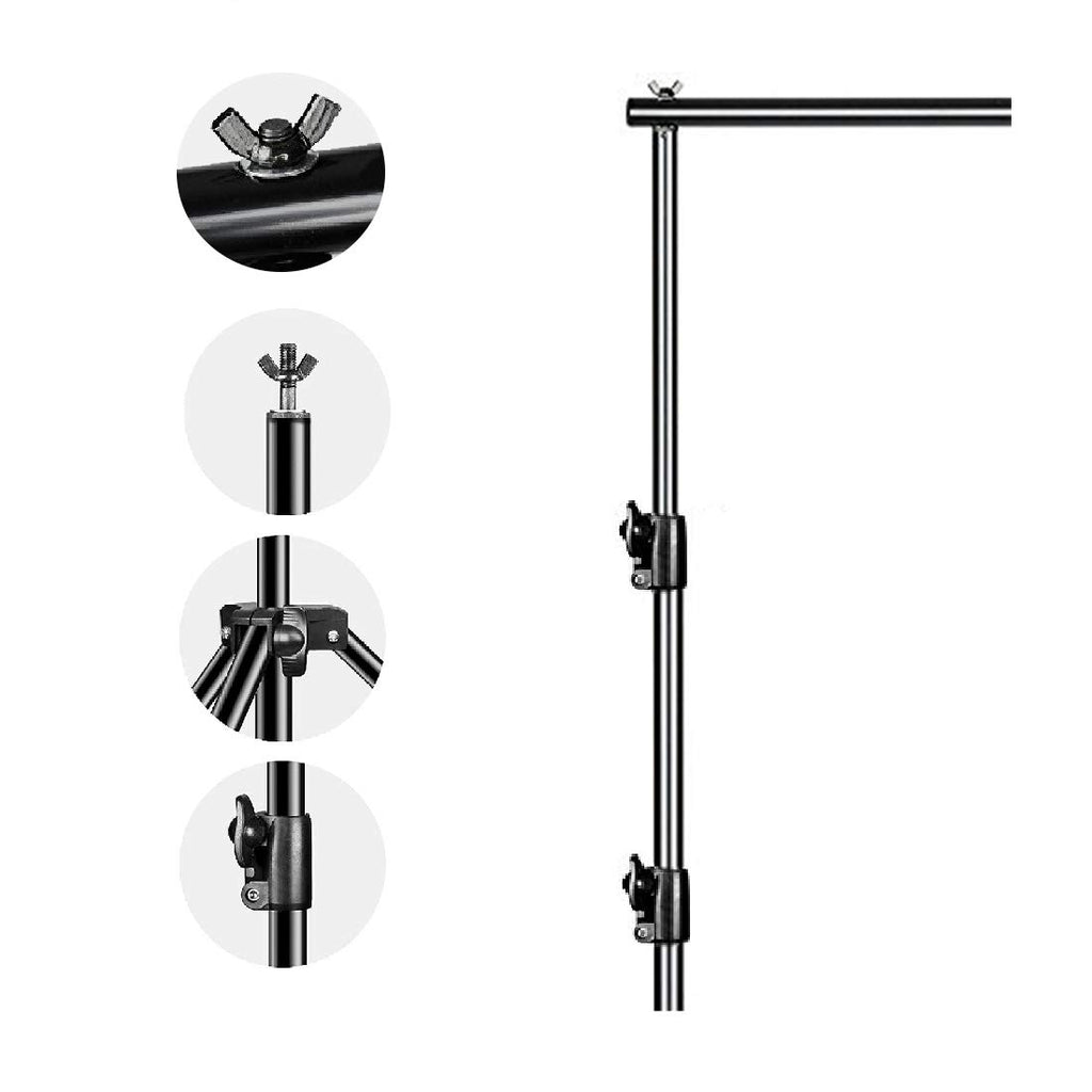 12ft x 10ft Adjustable Photography Backdrop Stand Kit with Carry Bag R95234