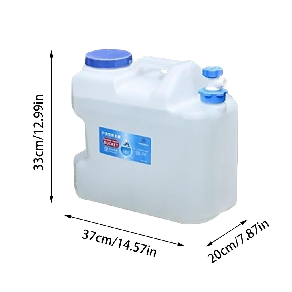 2 Gallons Clear Water Container with Spigot and Handle C9271