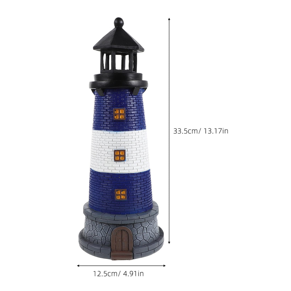 Solar Lighthouse Lamp with LED Lights V1358