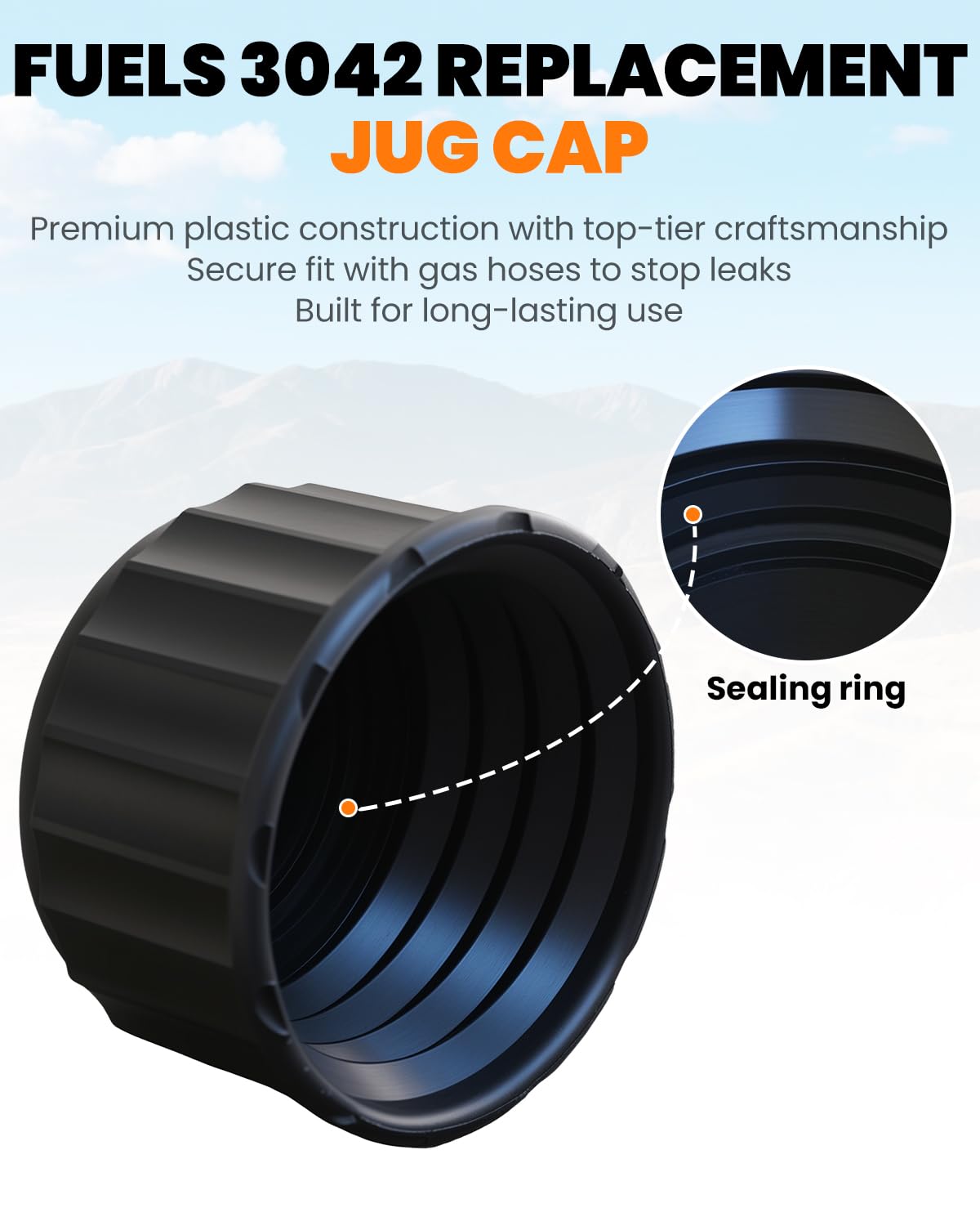 2 Pack Replacement Fuel Jug Cap Z888615