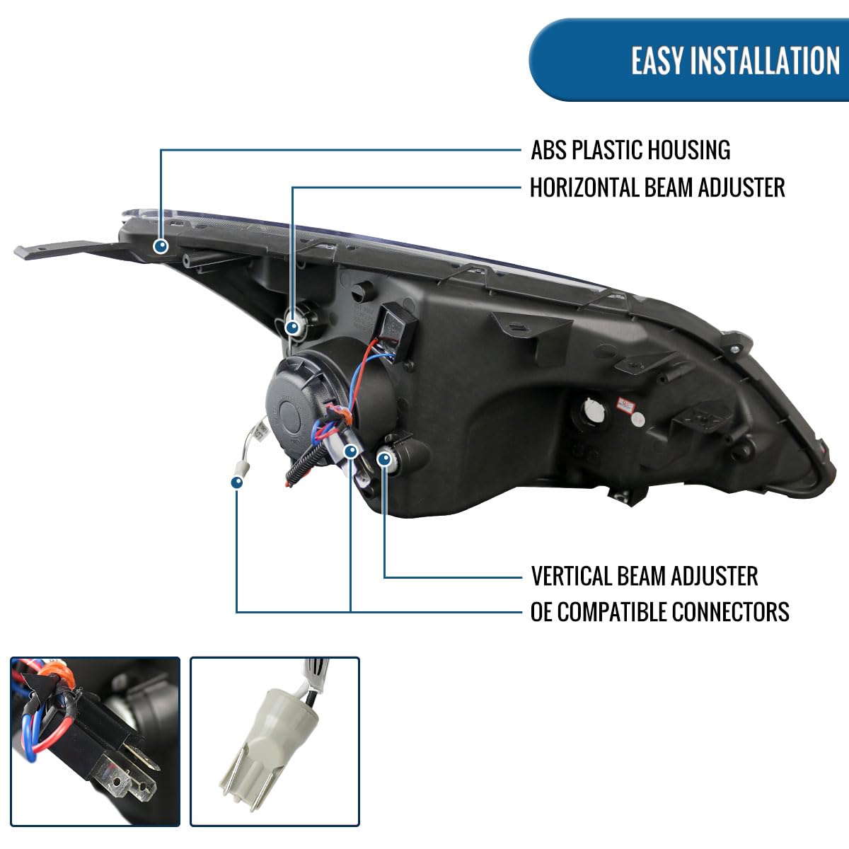 LED Tube Projector Headlights X23261