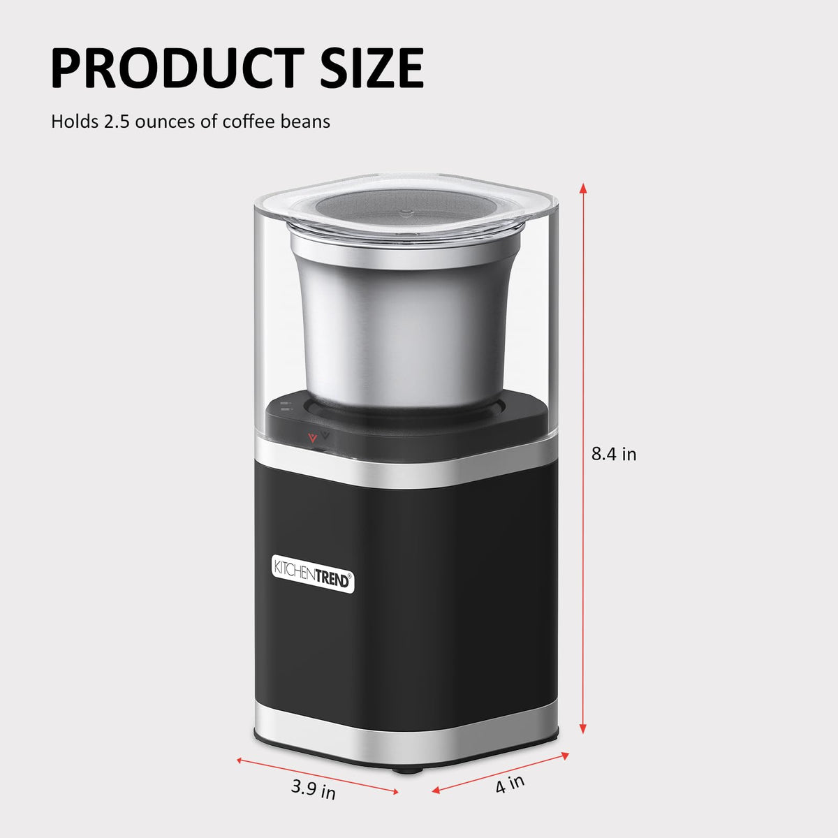 Electric Coffee Bean Grinder with Removable Stainless Steel Bowl Q808