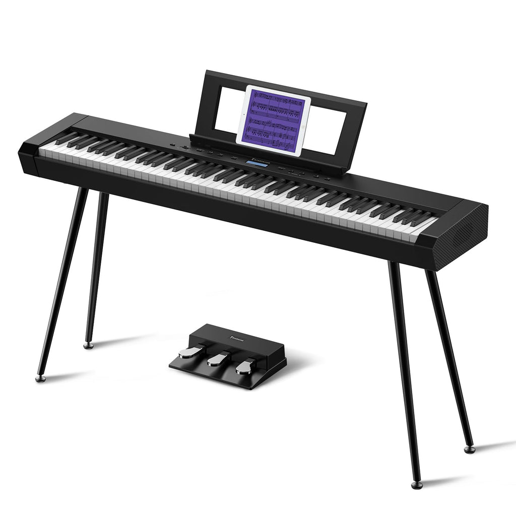 88 Key Full-Weighted Digital Piano with Triple Pedal W9090