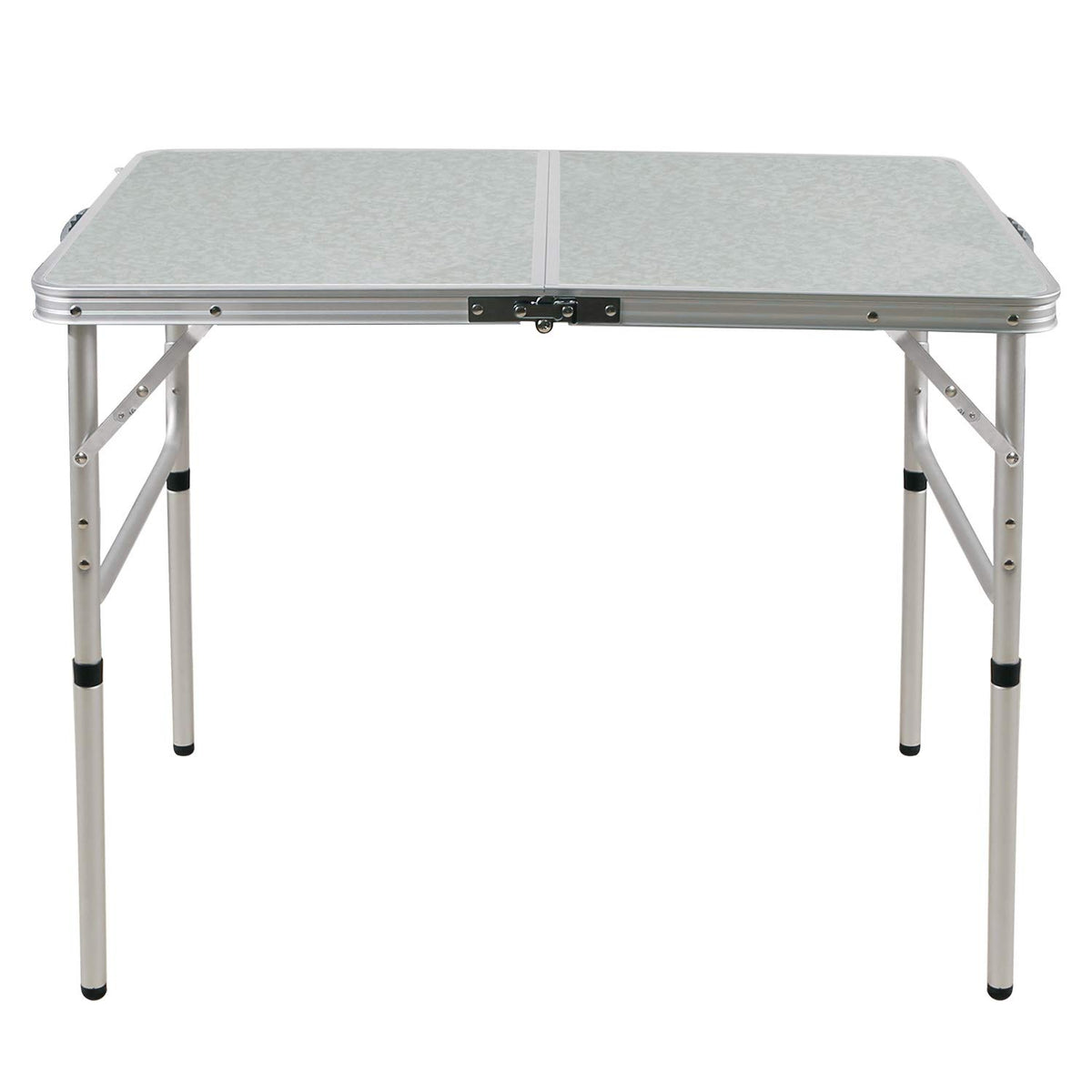 Lightweight Portable Aluminum Folding Camping Table with Adjustable Legs V93666