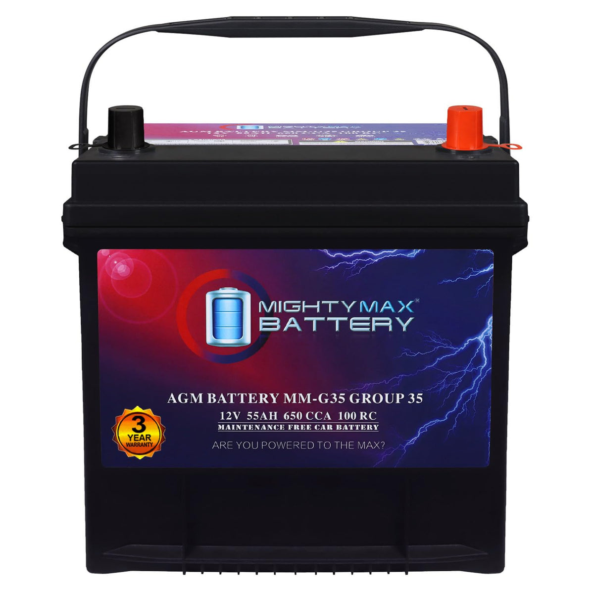 12V 55Ah AGM Replacement Battery C59155