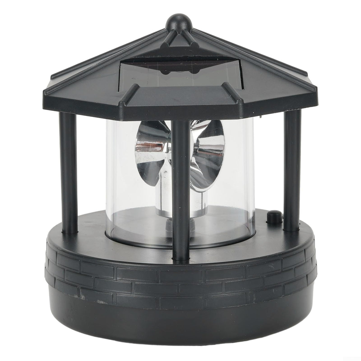Black Solar Lighthouse Outdoor Light X9443