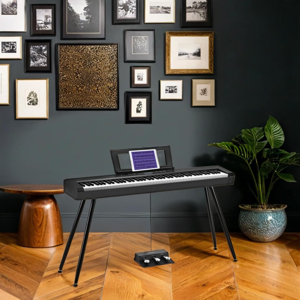 88 Key Full-Weighted Digital Piano with Triple Pedal W9090