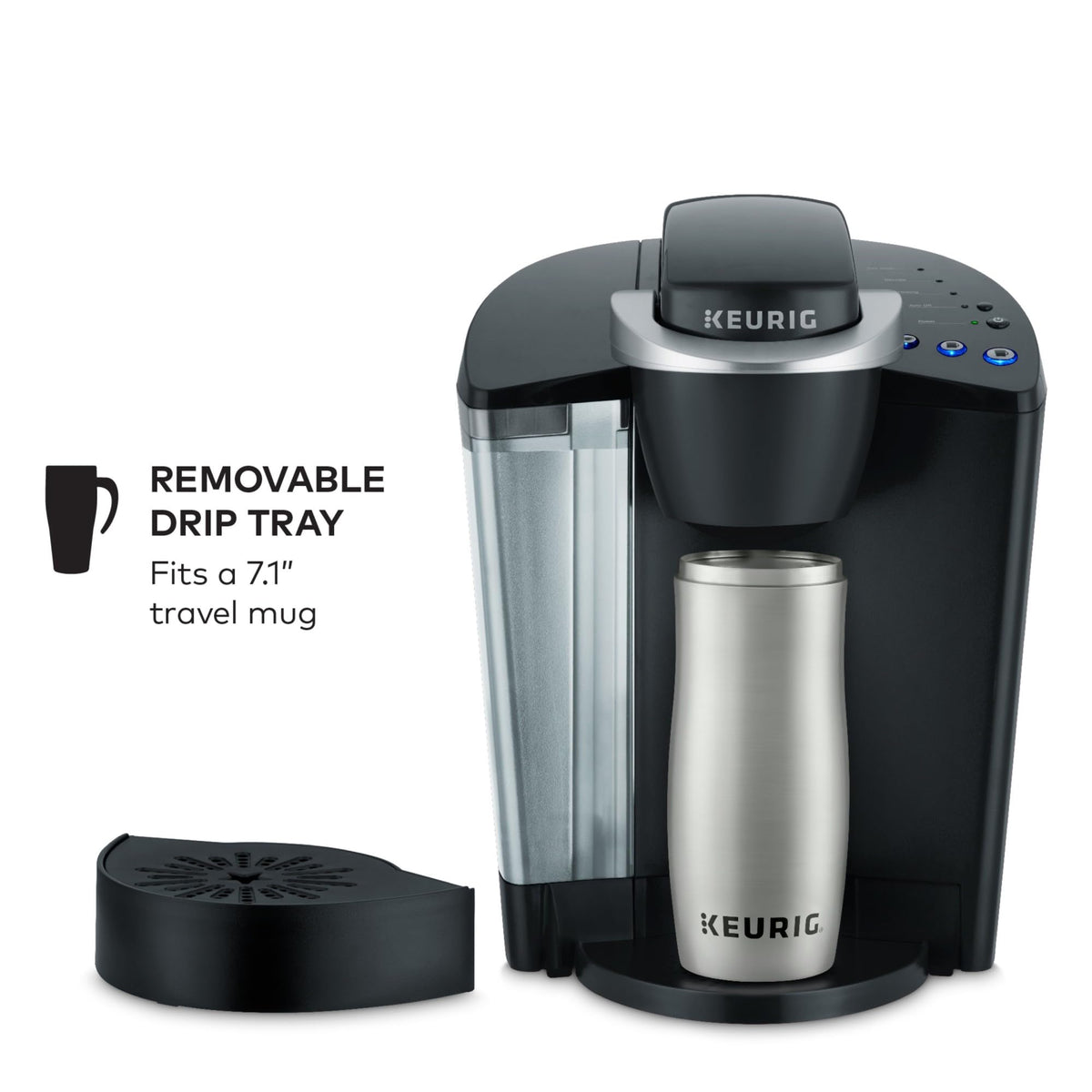 Single Serve K-Cup Pod Coffee Maker with 3 Brew Sizes, Black B9916