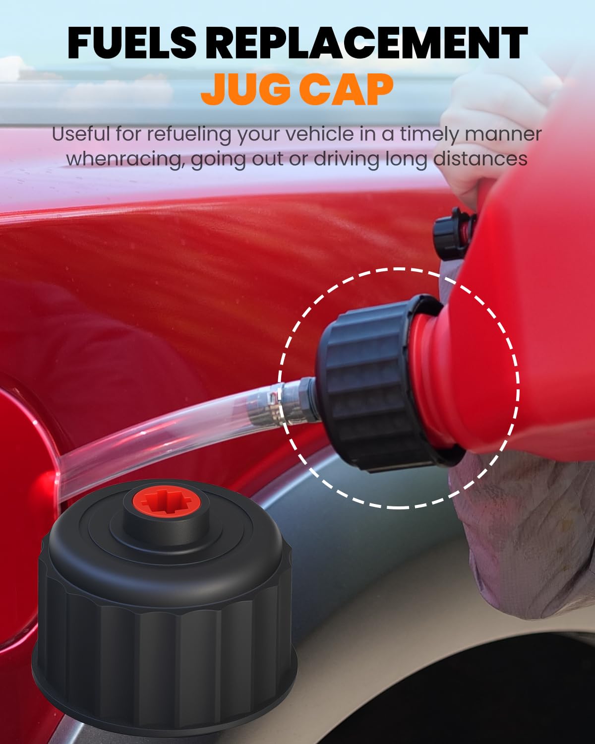 2 Pack Replacement Fuel Jug Cap Z888615
