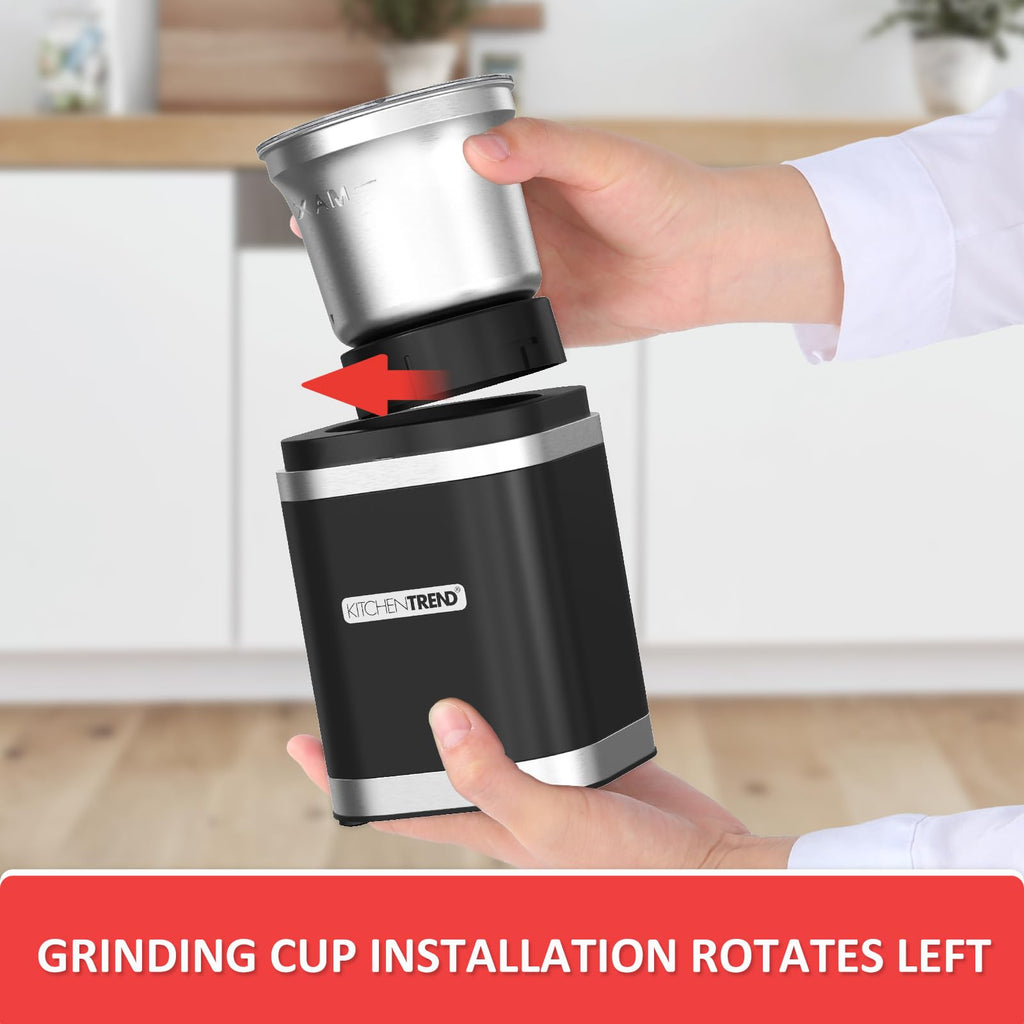 Electric Coffee Bean Grinder with Removable Stainless Steel Bowl Q808