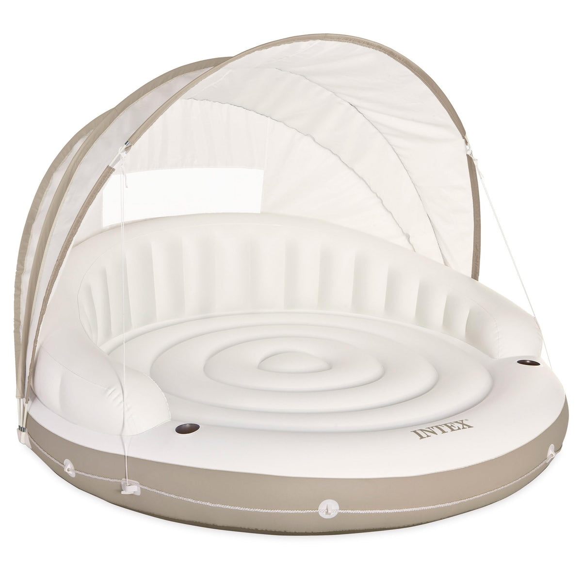 Inflatable Pool Float with Detachable Sunshade B636059