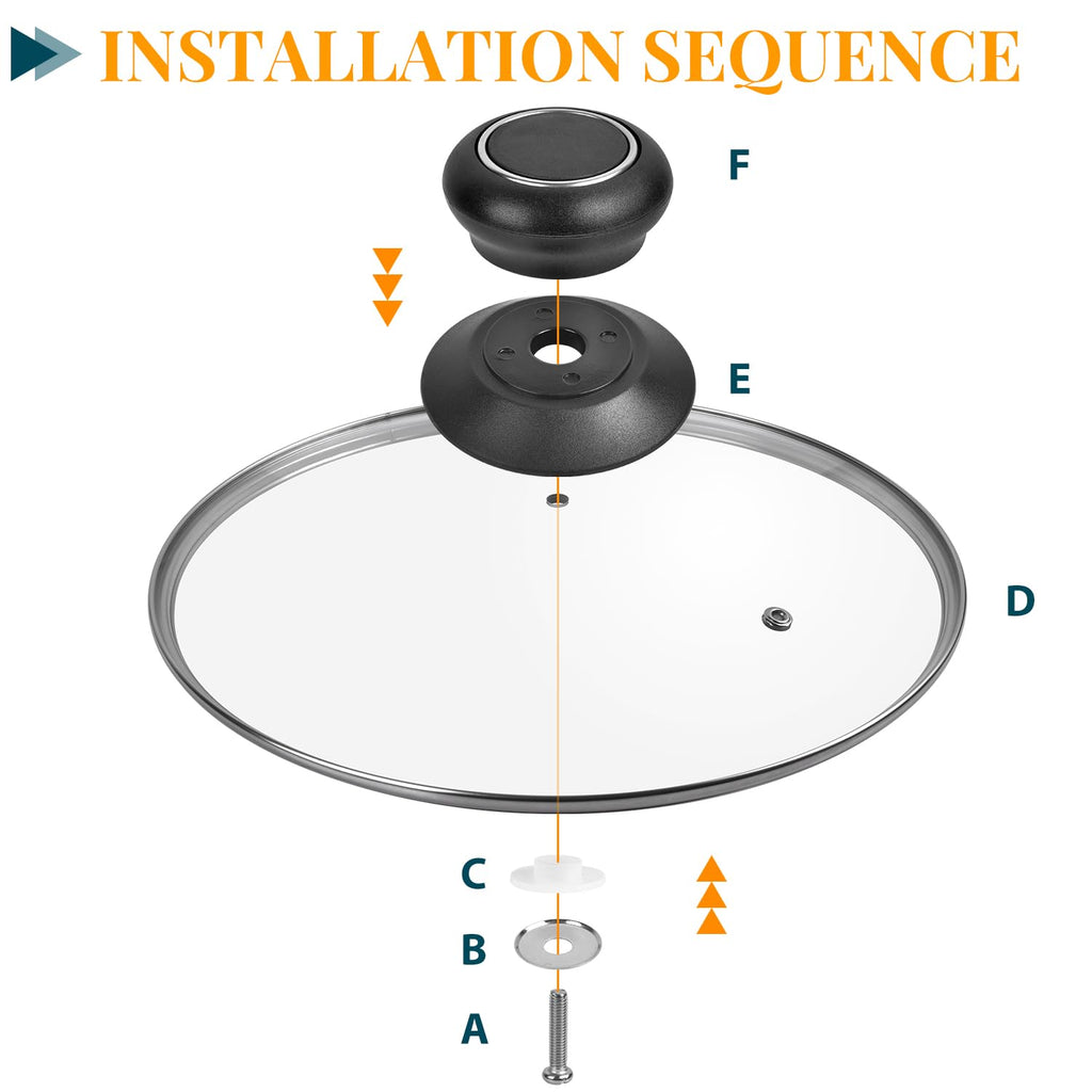 12 Inch Tempered Glass Lid for Frying Pan & Skillet R301315