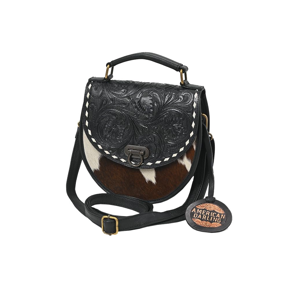 Genuine Leather Hair-On Cowhide Mini Crossbody W460751