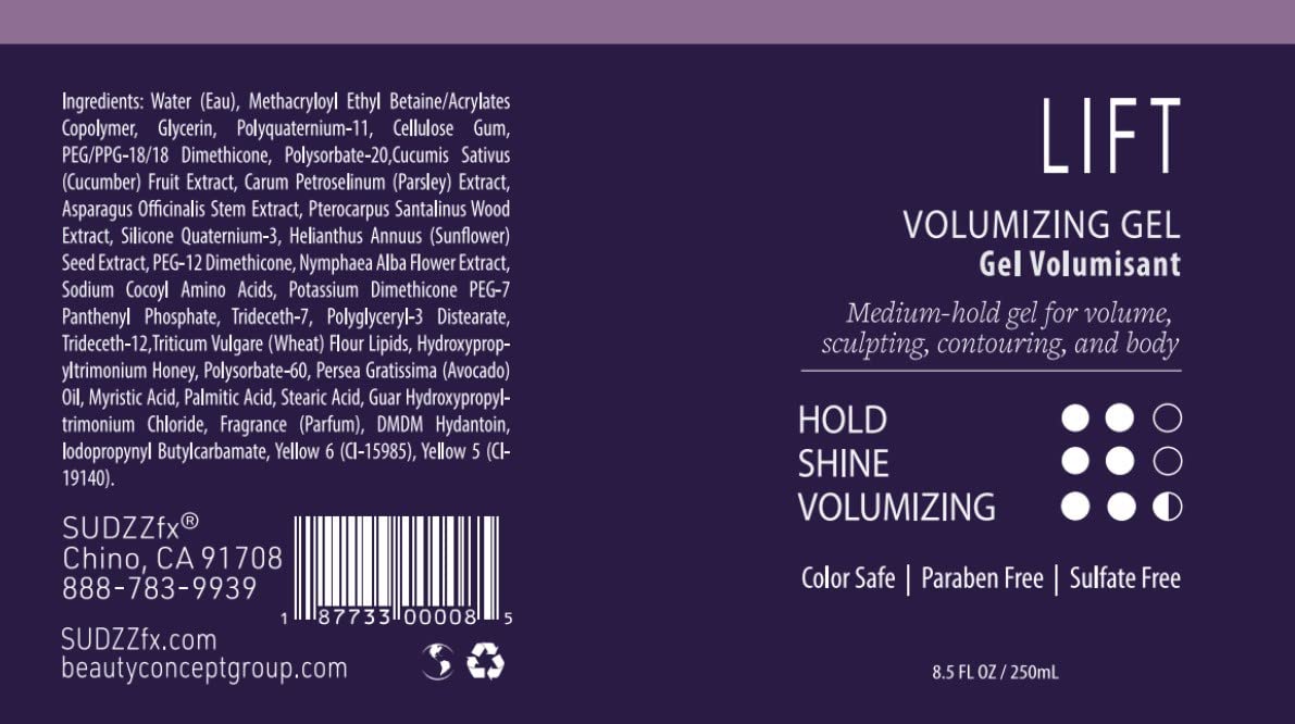 Volumizing Hair Gel, 8.5 Fl Oz E142354