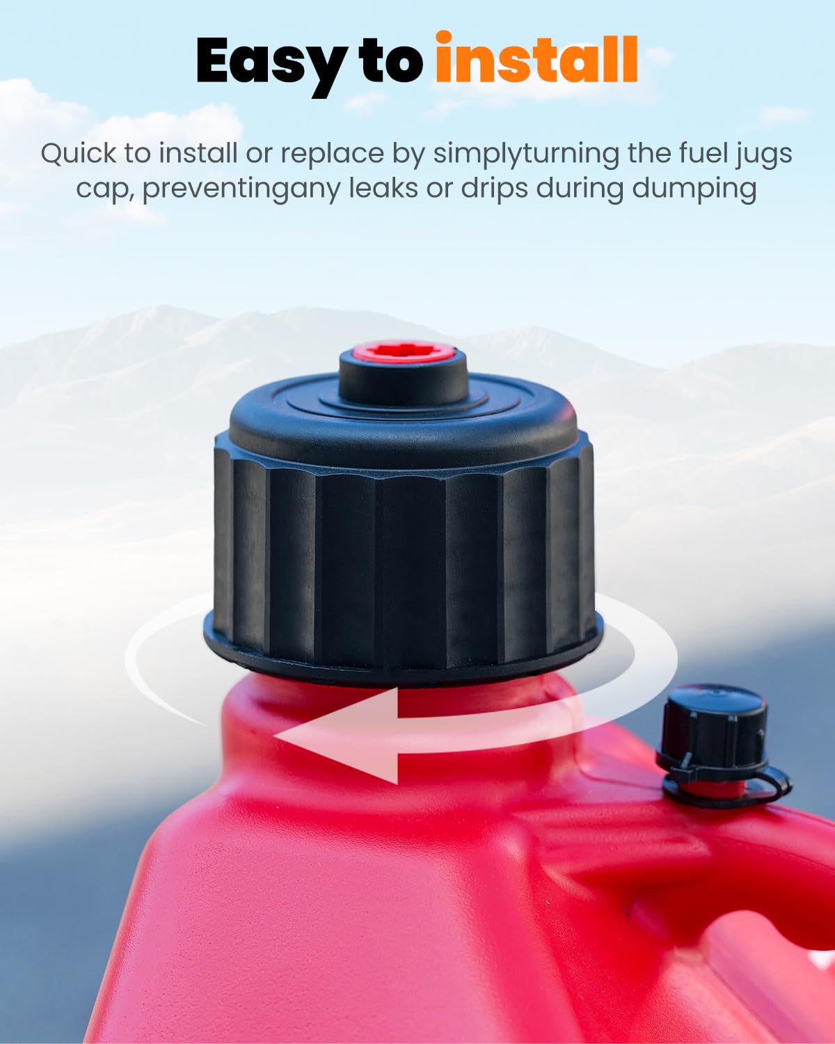 2 Pack Replacement Fuel Jug Cap Z888615