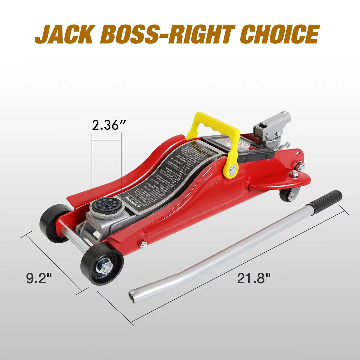 2.5 Ton Low Profile Hydraulic Floor Jack with Storage Case C8112