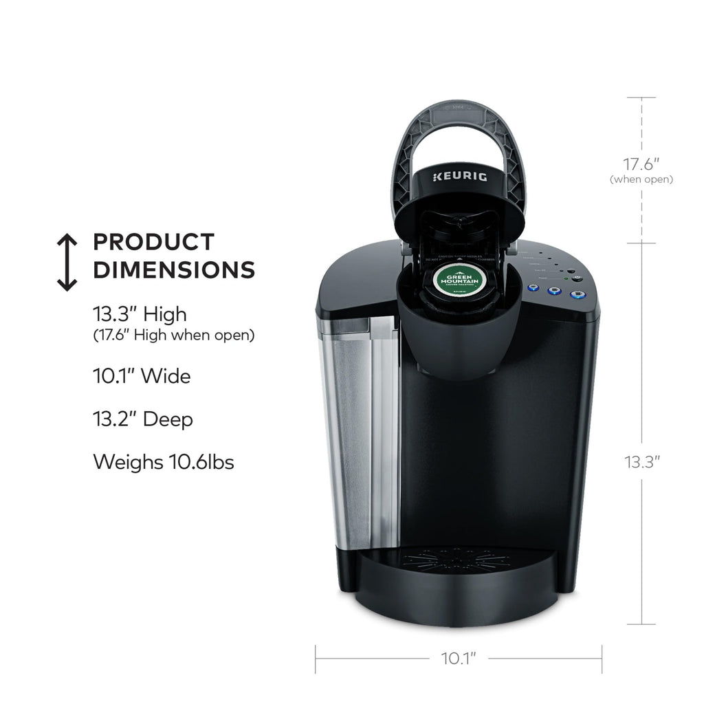 Single Serve K-Cup Pod Coffee Maker with 3 Brew Sizes, Black B9916
