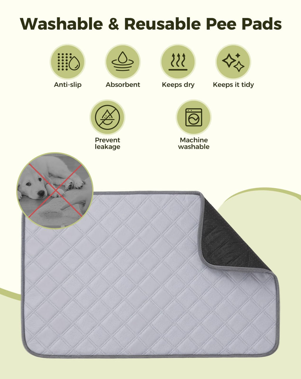 25"x20" Dog Grass Pad with Tray N624