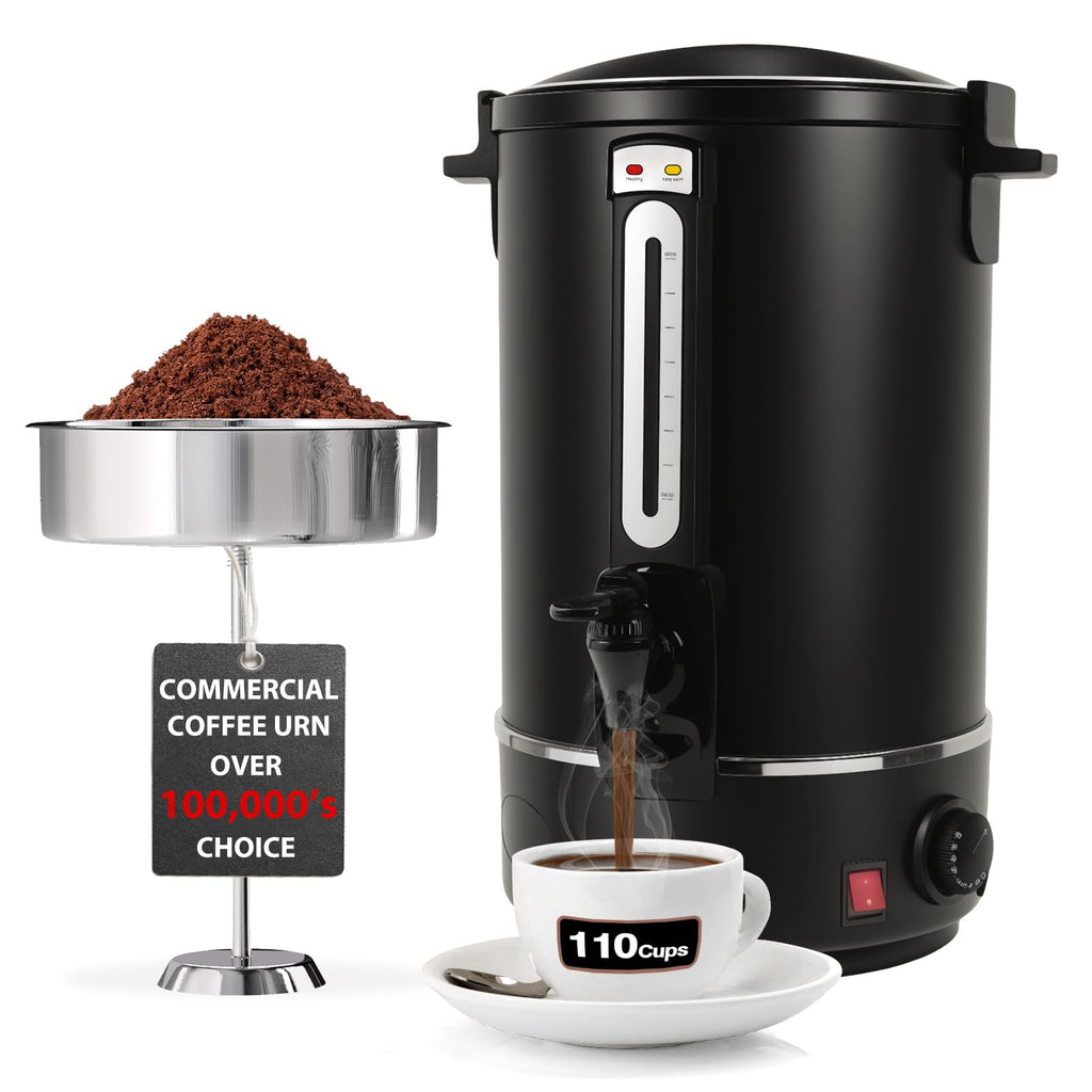 110-Cup Stainless Steel Commercial Coffee Urn D6292