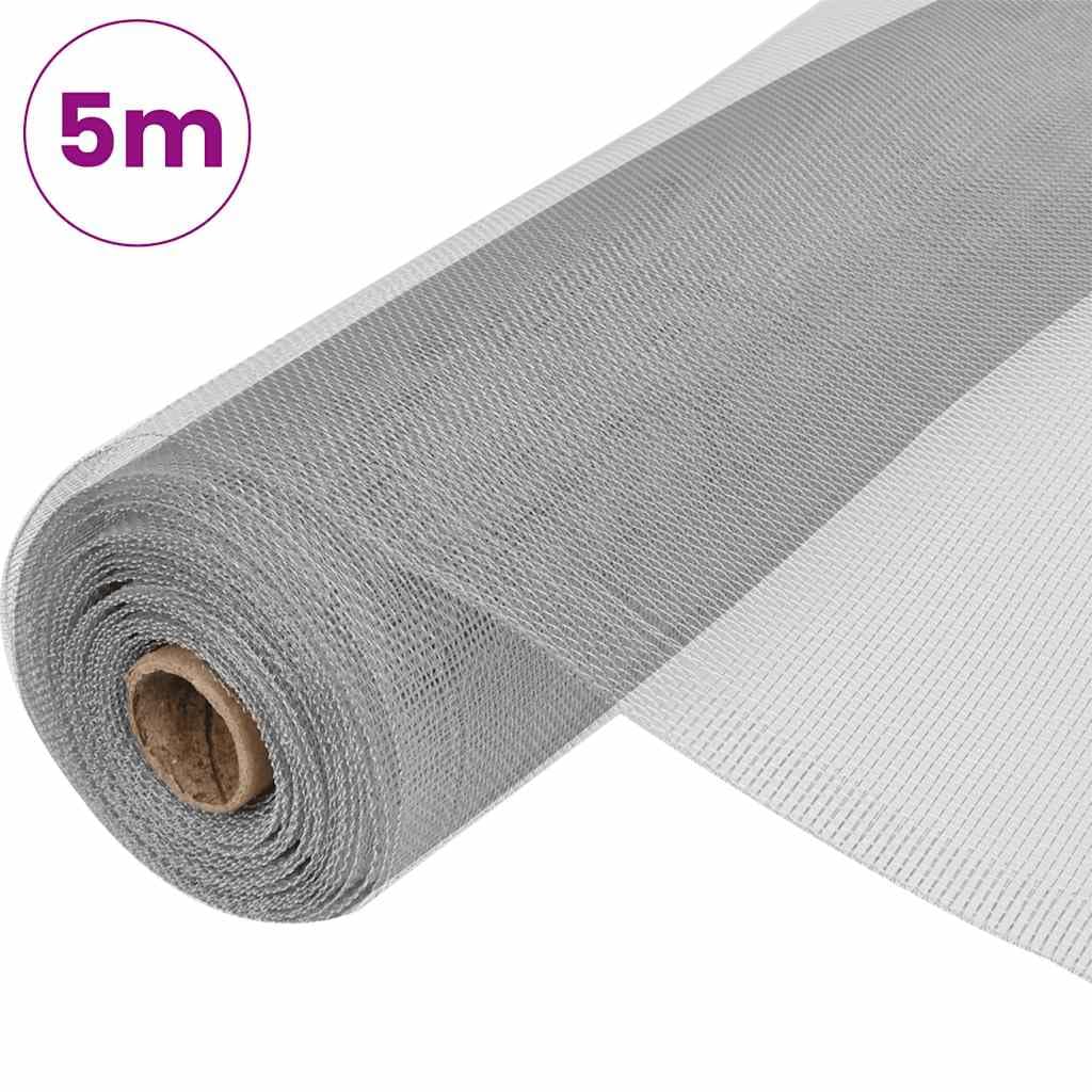 Aluminum Mesh Screen 39.4x196.9 Inches Silver U3175