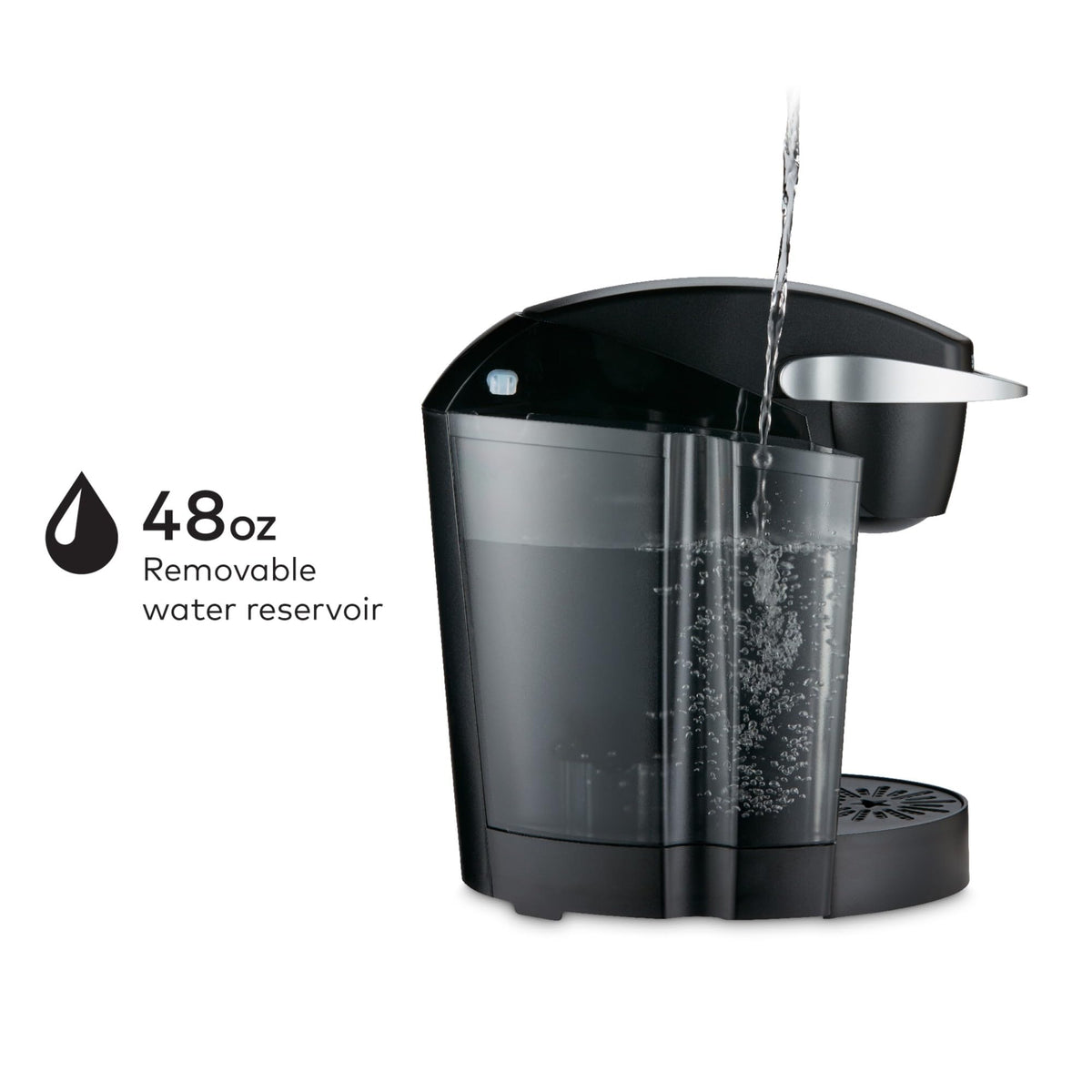 Single Serve K-Cup Pod Coffee Maker with 3 Brew Sizes, Black B9916