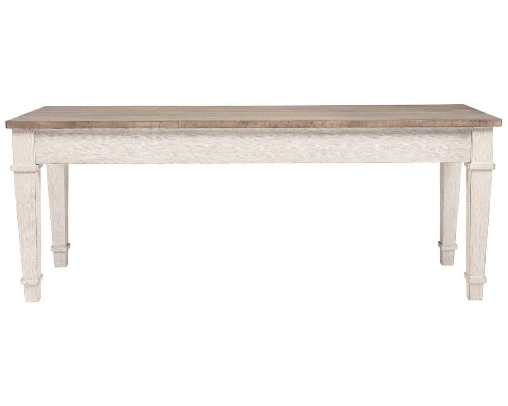 White Light Brown Wood Storage Bench C574893