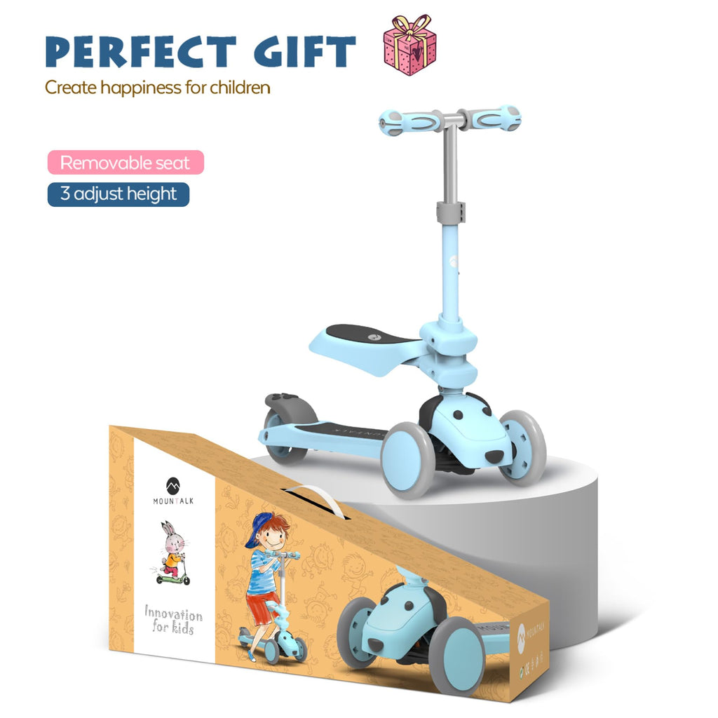 Kids 3 Wheels Scooter with Adjustable Heights and LED Wheels F20269