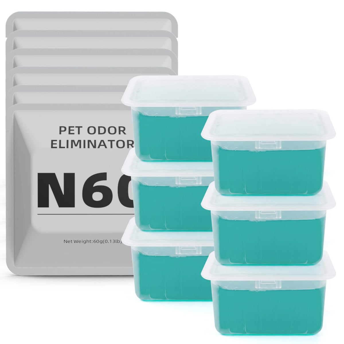6 pack Cat Litter Box Odor Eliminator T270