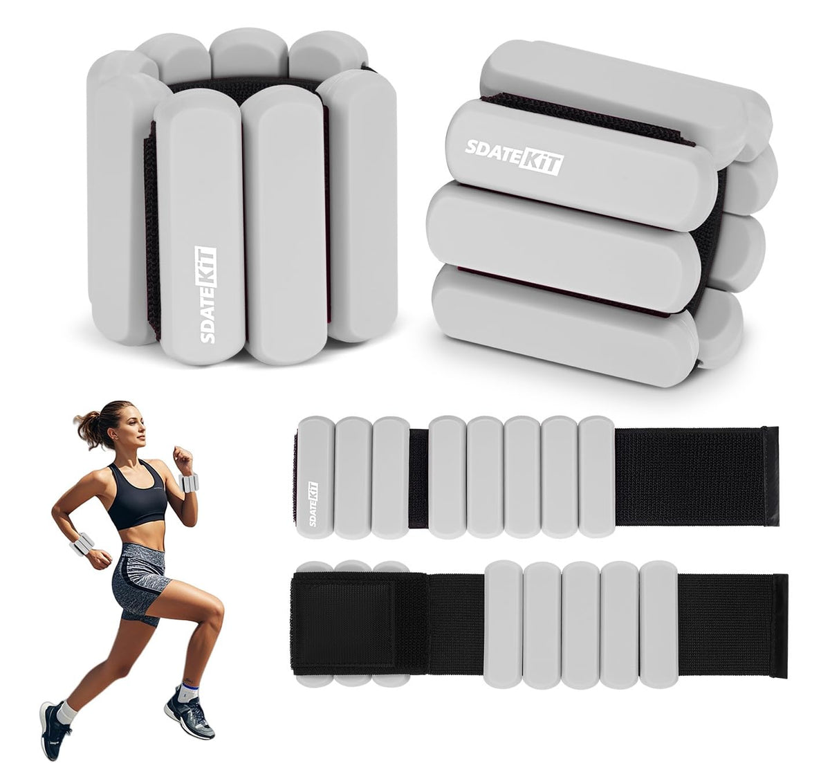 Adjustable Silicone Wrist and Ankle Weights Set of 2 N315700