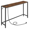 Narrow Sofa Table with Power Station F634533