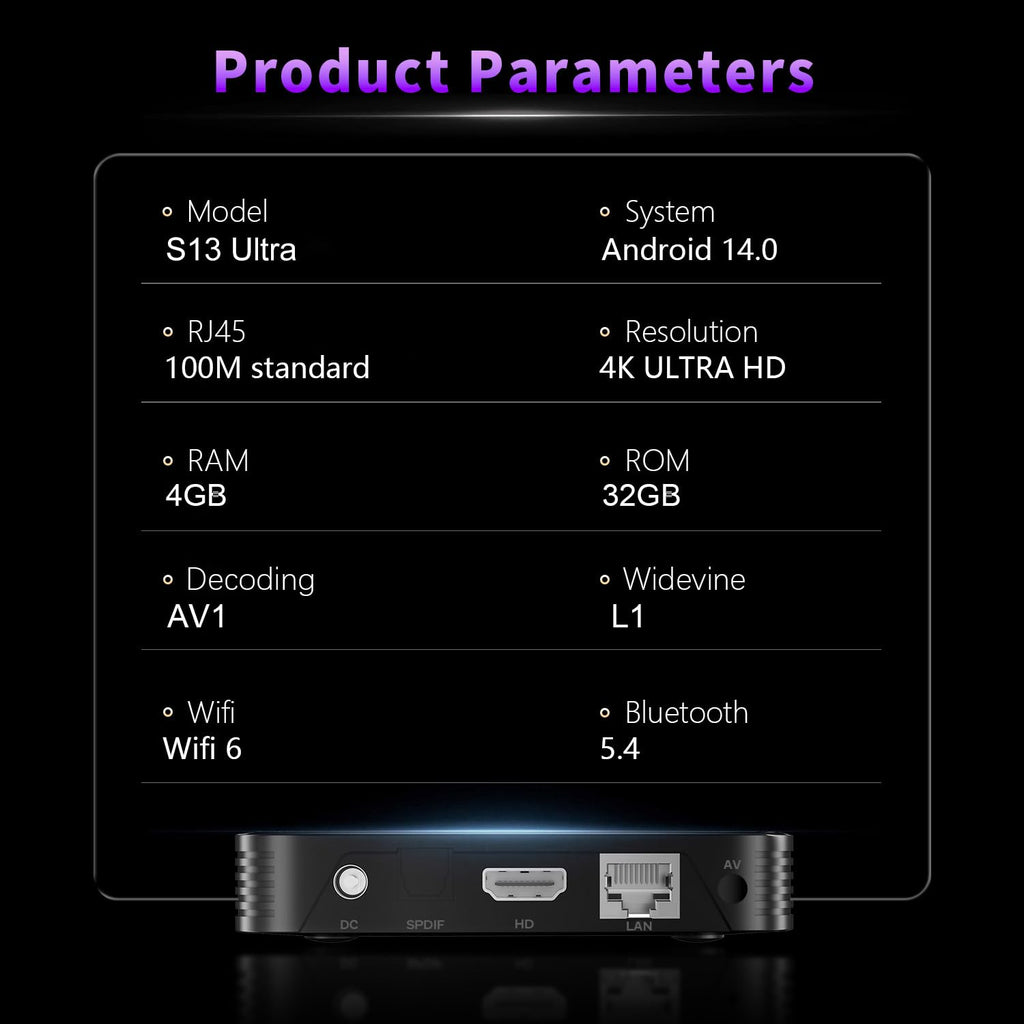 Android TV Box 4K Streaming Device J62555