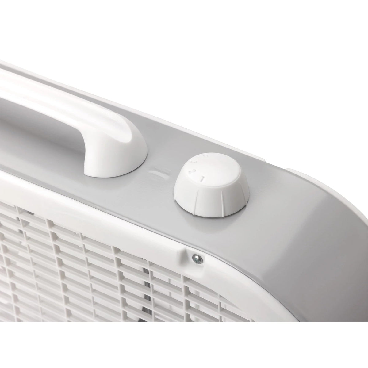 20" 3 Speeds White Portable Floor Fan W685377