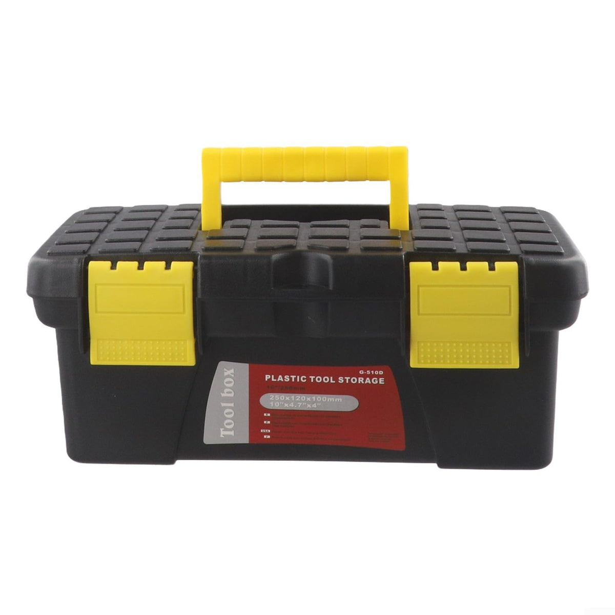10 Inch Black Plastic Tool Storage Box F899649
