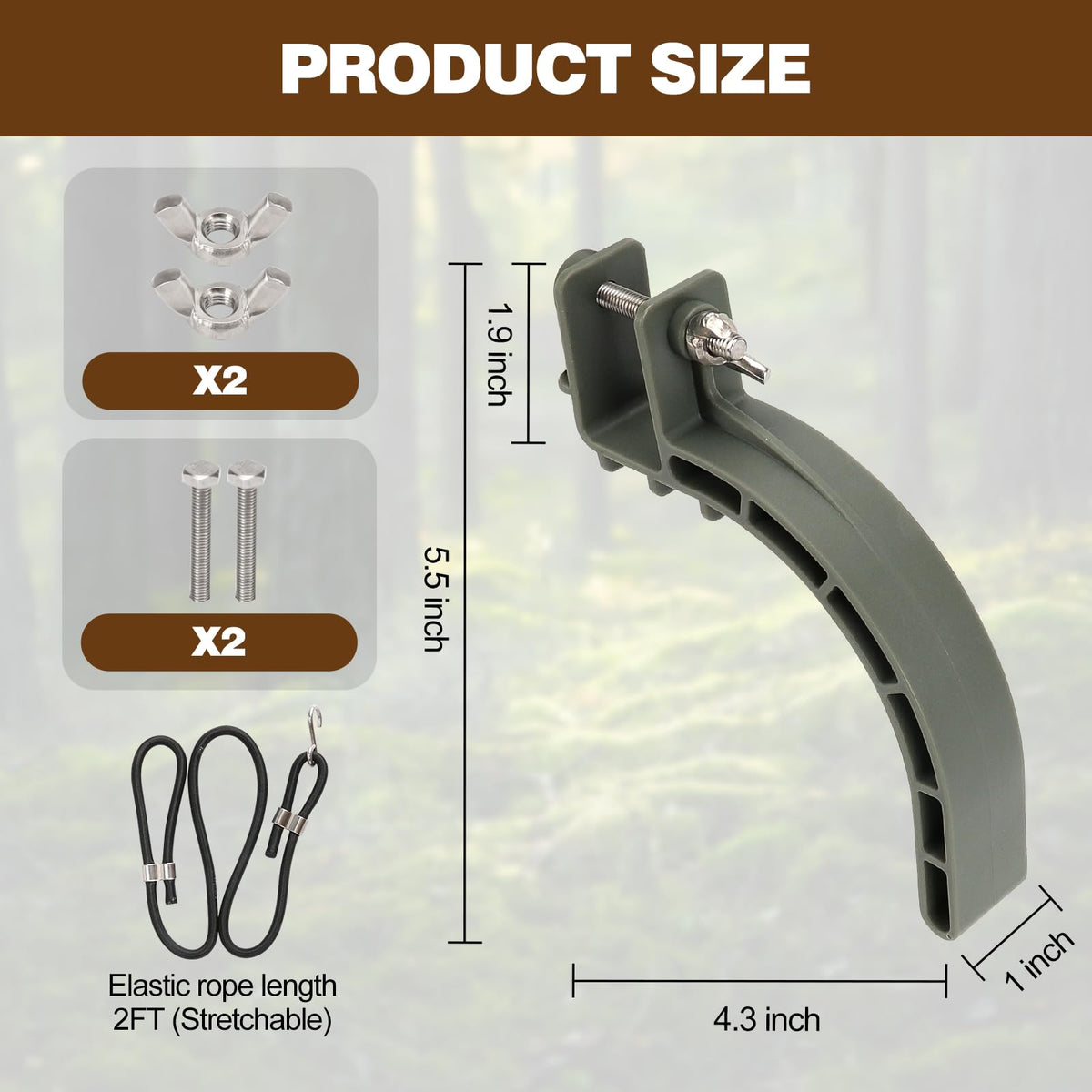 Climbing Stand Accessories with Elastic Rope (1-Pair) U454