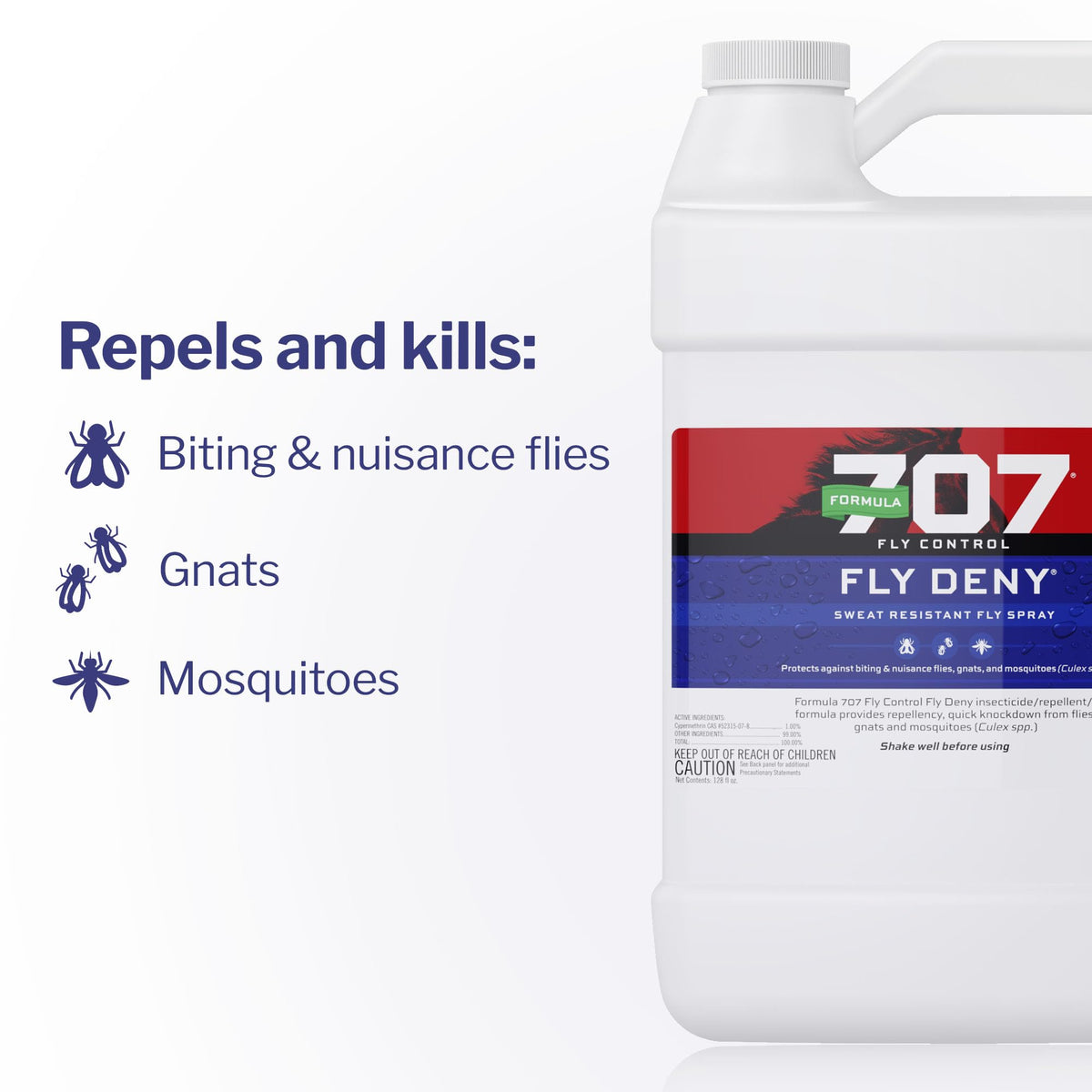 Fly Deny Spray for Horses & Ponies 1 Gallon W3153