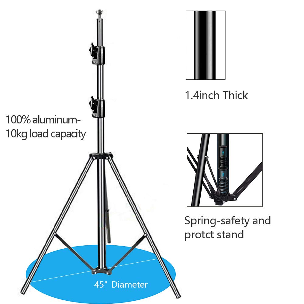 12ft x 10ft Adjustable Photography Backdrop Stand Kit with Carry Bag R95234
