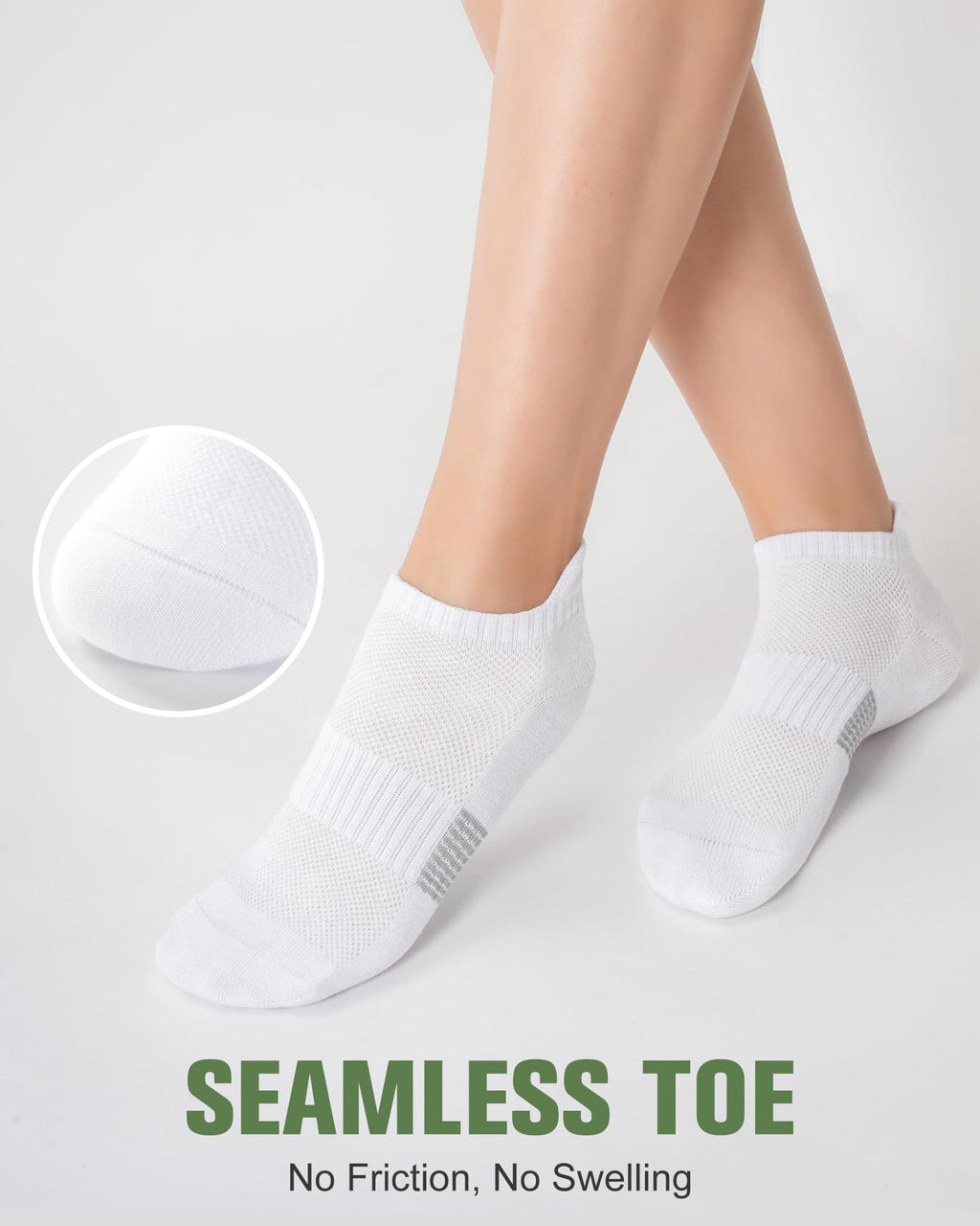 Women's Bamboo Viscose Ankle Socks, 6 Pairs R970665
