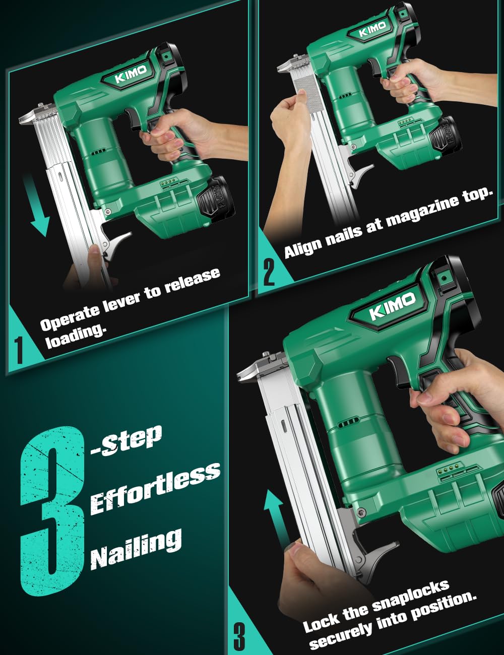 Cordless Brad Nailer 18 GA with 5000pcs Nails J5728