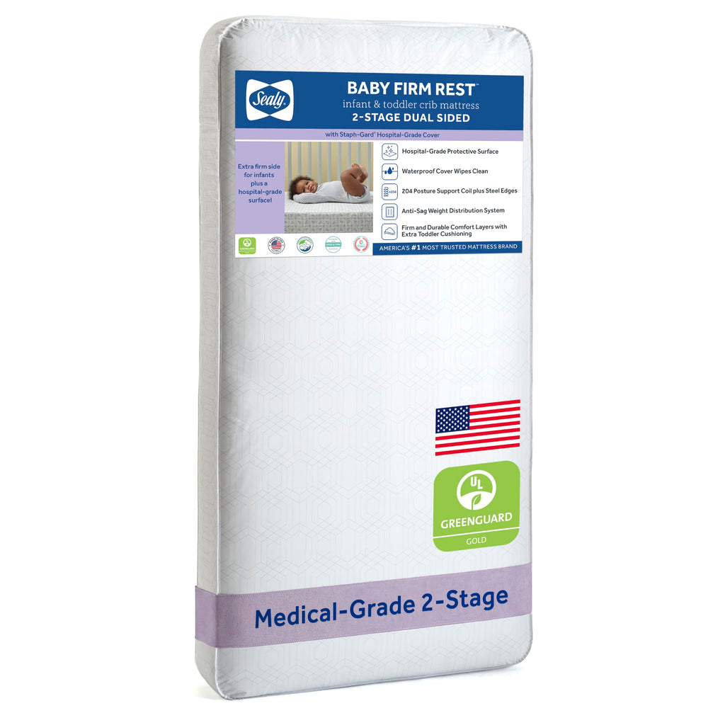 Infant & Toddler Crib Mattress, 204 Coils, Waterproof Breathable S66857