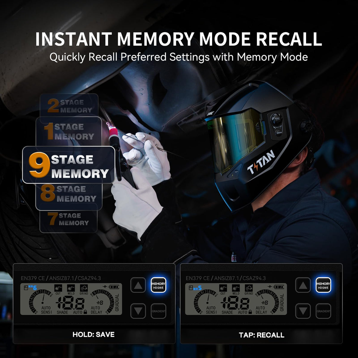 Auto-Darkening Welding Helmet A162