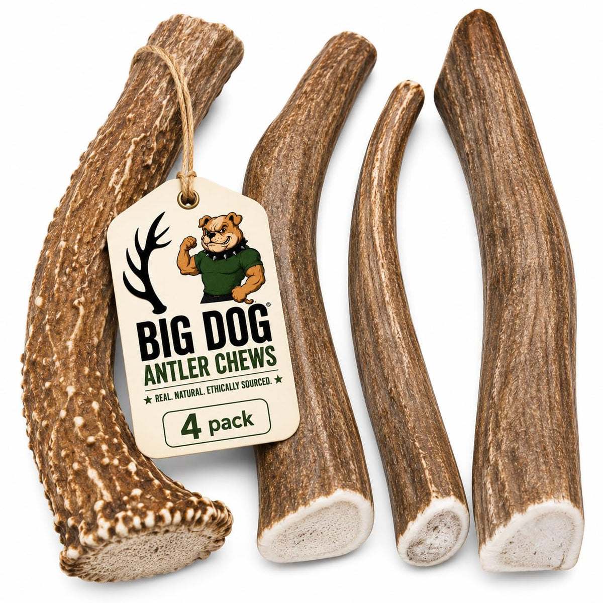 Deer Antler Dog Chews One Pound U258