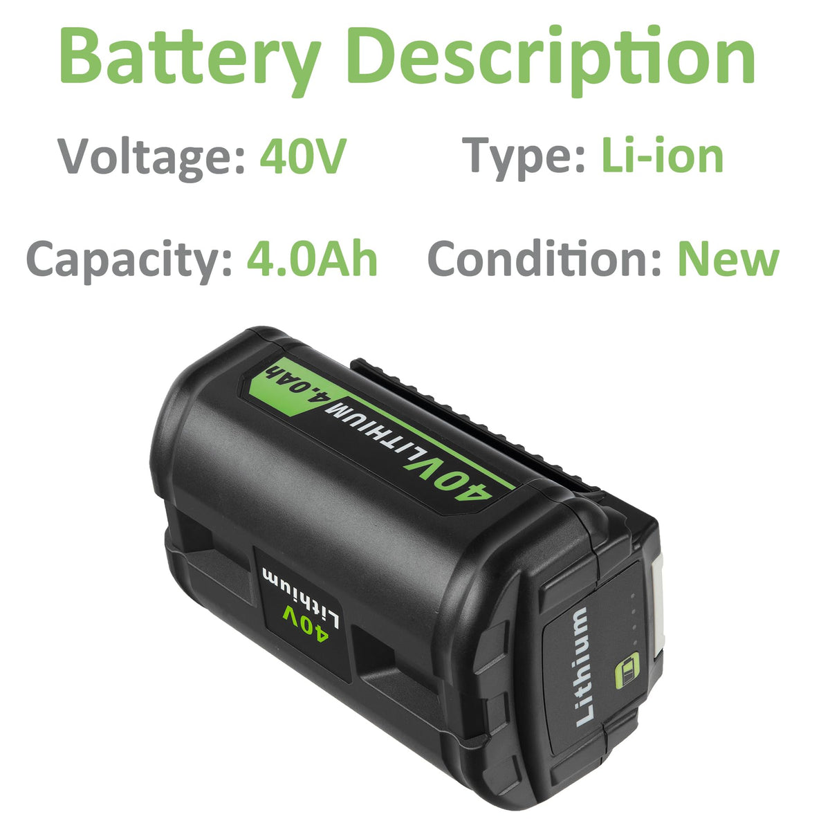 40V Replacement Battery R8244