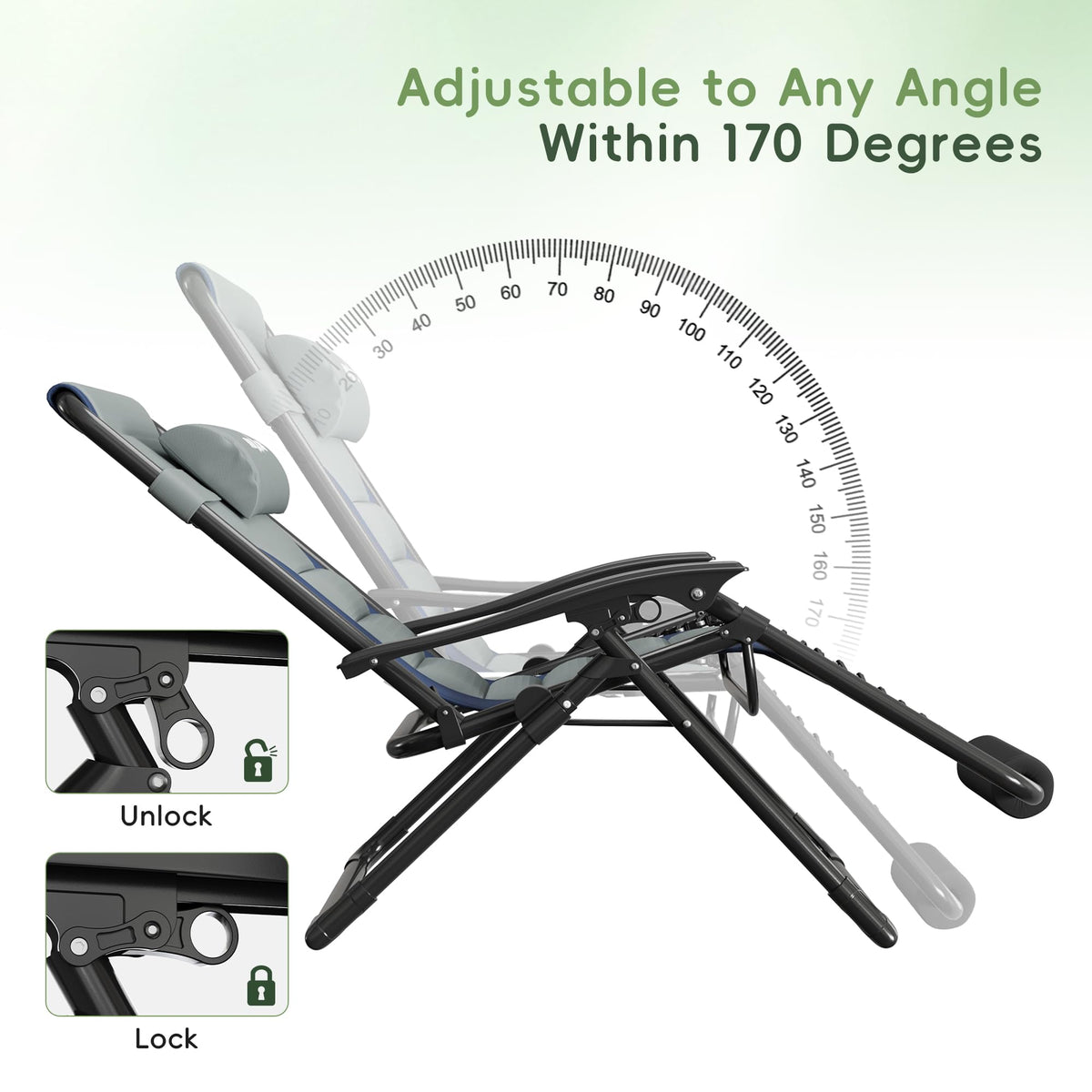 Zero Gravity Patio Lounge Chair V81088