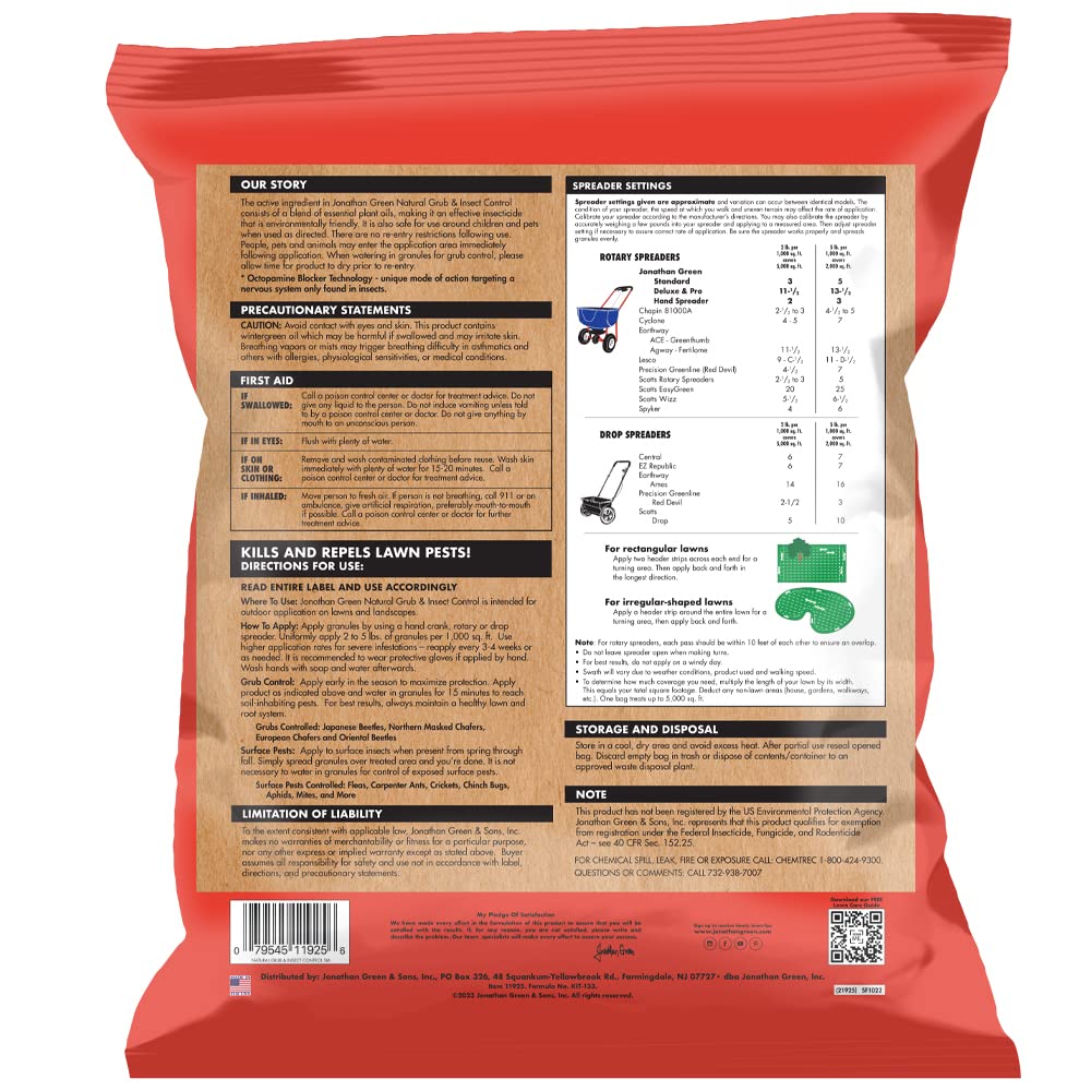 Natural Grub & Insect Control for Lawns 5,000 Sq Ft L507